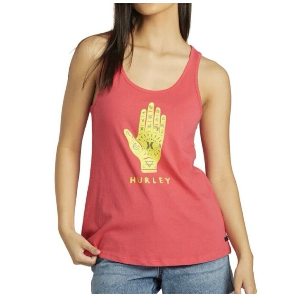 NEW Hurley Handsy Sleeveless Scoop Neck Racerback Tank Top Womens Size Medium